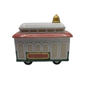 JKL 375 San‎ Francisco Trolley Cookie Jar Ceramic Inspired By Powell-Hyde line